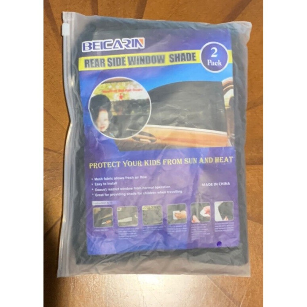 2 Pack Rear Side Window Shade For Car - Picture 3 of 3